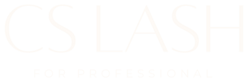 Logótipo CS Lash for professional em creme, sem o símbolo